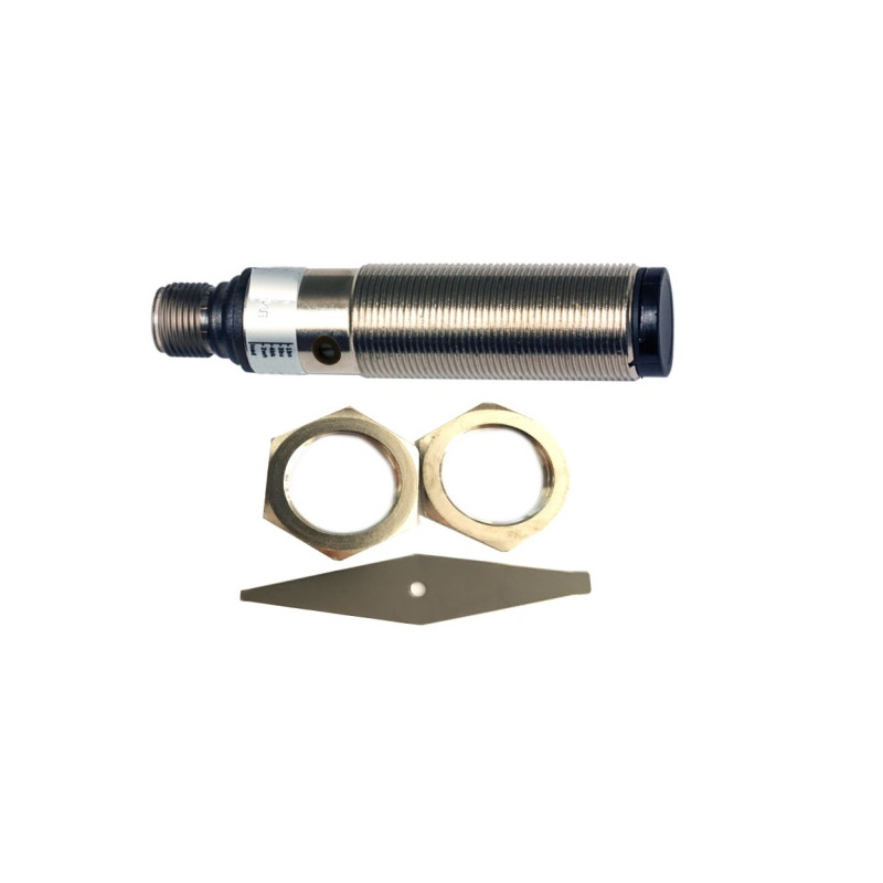 MS7/00-1E  ensore fotoelettrico M18  a riflessione diffusa Alim 10 30 Vdc PNP NPN  NO NC Sn 400mm sens  adj corpo metallo conn  