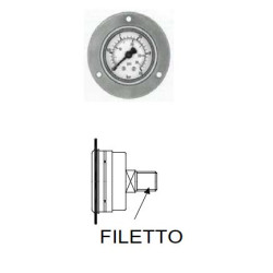 MMF0/6   Manometro D  40 mm flangiato attacco G 1/8  scala 0  6 BAR