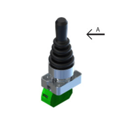 ECX1516  Joystick a 1 posizione A mantenuta  serie metallo  H 79  IP65