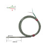 TCK4100A3  Termocoppia  K  AISI 304  D 4 X100 mm isolata con cavo schermato 3,0 mt TEX TEX SCH  Molla antipiega