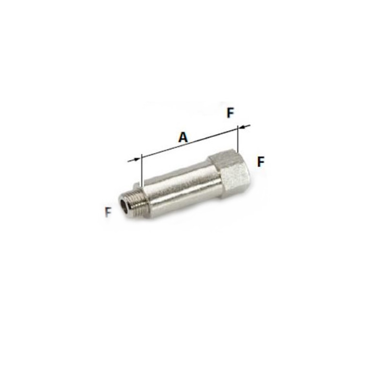 L95.1/4-43   Prolunga cilindrica G 1/4 L 43