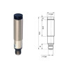 FAR2/BN-1E   Sensore M18 proximity  Sn 100mm  NPN 10  30Vdc  NO NC metal  Conn  M12