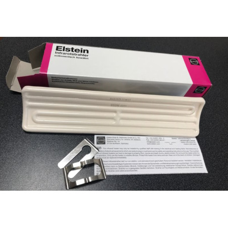 T-FSR 230V-650W  Irradiatori infrarossi in ceramica  Elstein T  FSR 245 X 60 curvo  650W 230V con TCK