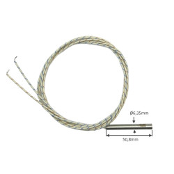 Z81H4110505   Riscaldatore a cartuccia diam. D 6,35 X 50,8 mm 230V 125W  cavo 1 mt
