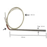 125300 Riscaldatore a cartuccia  D 12,5mm  H 300 mm  230V   700W   LC 500 mm