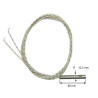12580  Riscaldatore a cartuccia   D12,5 mm  H 80 mm  230V  500W LC 1000 mm cavi isolati fibra vetro