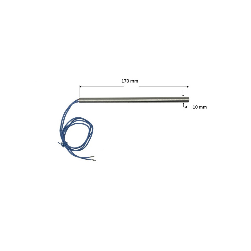 Riscaldatore a cartuccia D 10mm  H 170 mm  800W 230V  LC 500 mm