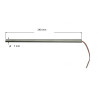 70240  Riscaldatore a cartuccia D 7 mm  H 240 mm  115V  250W LC 1000 mm