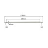 70190  Riscaldatore corazzato D 7 mm  H 190 mm  55V 150W  Perni M3