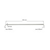 70295 Riscaldatore a cartuccia  D 7 mm H 295 mm  55V   250W  LC  500 mm entrambi i lati