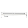 635270  Riscaldatore corazzato lineare  D 6,35 mm  H 270 mm  55V 200W  Perno filettato M3