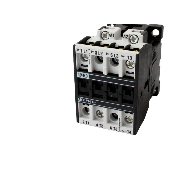 MC18N S 1024DC Contattore 3 poli NO 7,5kW 18A AC3  1 NC Aux bobina 24VDC
