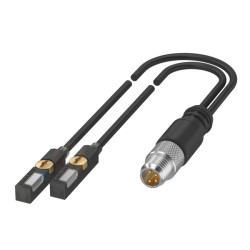 BMF00CA  Doppio Sensore per cilindri con scanalatura a T PNP NO  10 30 VDC  Connettore M8  4 poli Cavo PUR  0.3 m