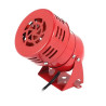 CMS-190-220V  Mini sirena motorizzata  Decibel 114dB 40W 220Vac conn  cavi Lc  100mm