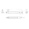 LPC-50-B-10K-S   Trasduttore potenziometrico  lineare corsa  50 mm  10Kohm   conn 16x16  IP65