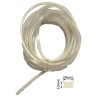 SIL01020TR  Profilo guarnizione in gomma silicone platinico FDA 60 SH  Dim 10X20mm