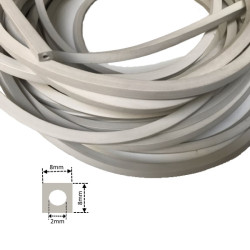 SIL8 8  Guarnizione silicone 8x8 con foro centrale  D 2mm