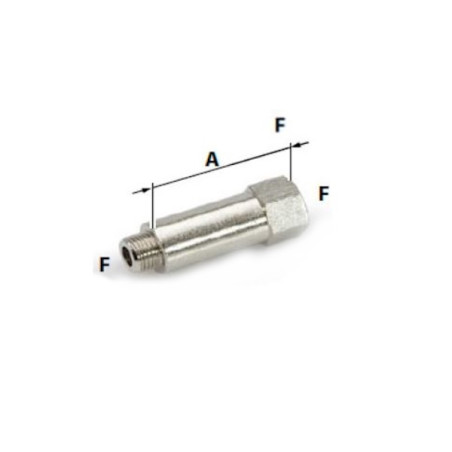 L95.1/8-16   Prolunga cilindrica G 1/8 L 16
