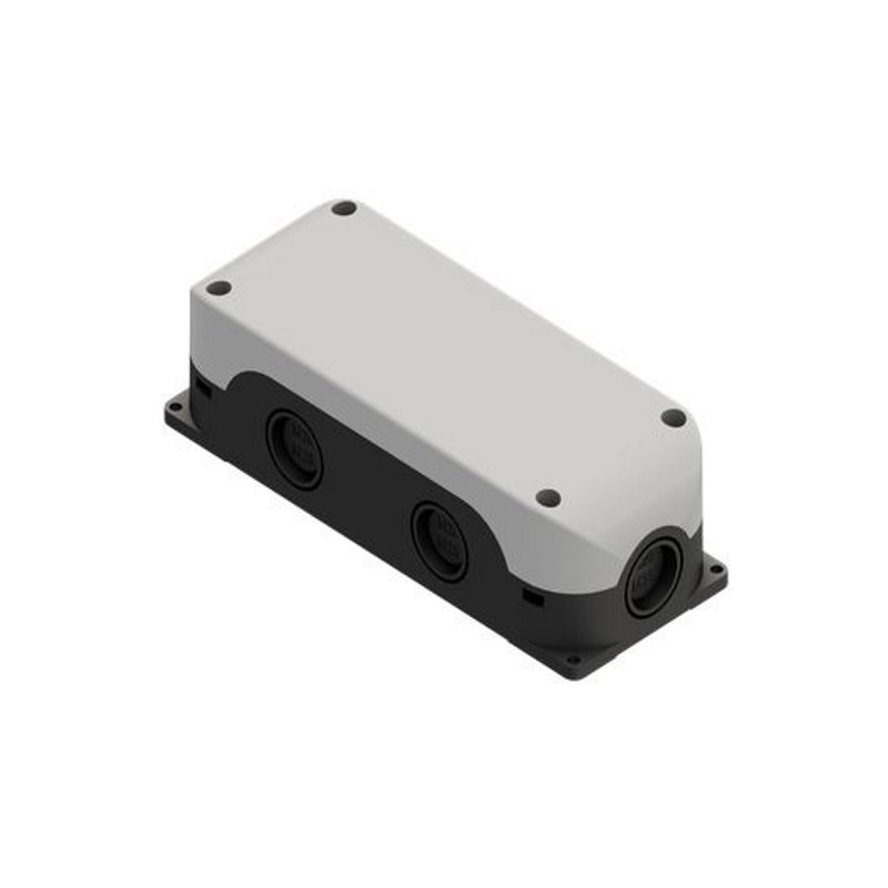 SB40  Pulsantiera in policarbonato senza fori grigio nero fondo piatto