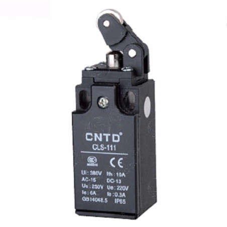 CLS-111  Finecorsa in plastica pistoncino in acciaio inox con rotella in acciaio inox  1NO 1NC  10A 250V IP65  pressacavo M20  N