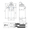 AM1T14Z11  Finecorsa in alluminio Pistoncino in acciaio con cuffia antipolvere  corpo 30mm  PG13,5 IP66