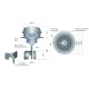 SE-150/230-21/2   Controllo di livello ad elica tipo SE150 a paletta corpo metallico 230Vac