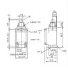 CWLD Finecorsa  metallico pistoncino acciaio  NO   NC  10A 250V IP66  M20