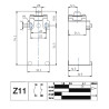 AM1F11Z11  Finecorsa in alluminio  Pistoncino in acciaio  corpo 30mm PG13,5  IP66