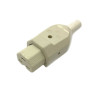 ZD1561006  Spina di connessione elettrica in  duroplast per alta temperatura 155°C  Vmax 500V 16A