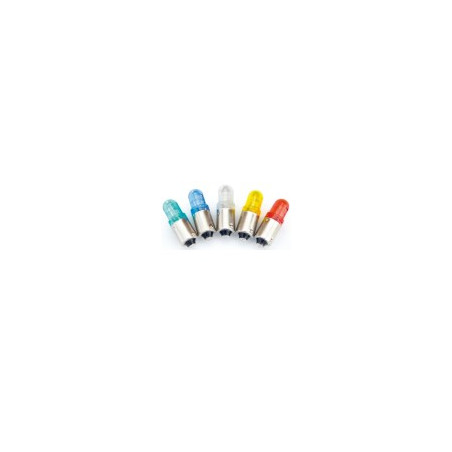 LD BA9S G28 AC/DC   Lampada Led BA9S  luce verde 28 Vac dc