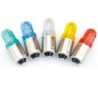 LD BA9S G28 AC/DC   Lampada Led BA9S  luce verde 28 Vac dc