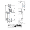BM1E42Z11  Finecorsa alluminio a  leva con rotella Inox 22mm Contatti a scatto  1NO  1NC  doppio isolamento e apertura positiva 