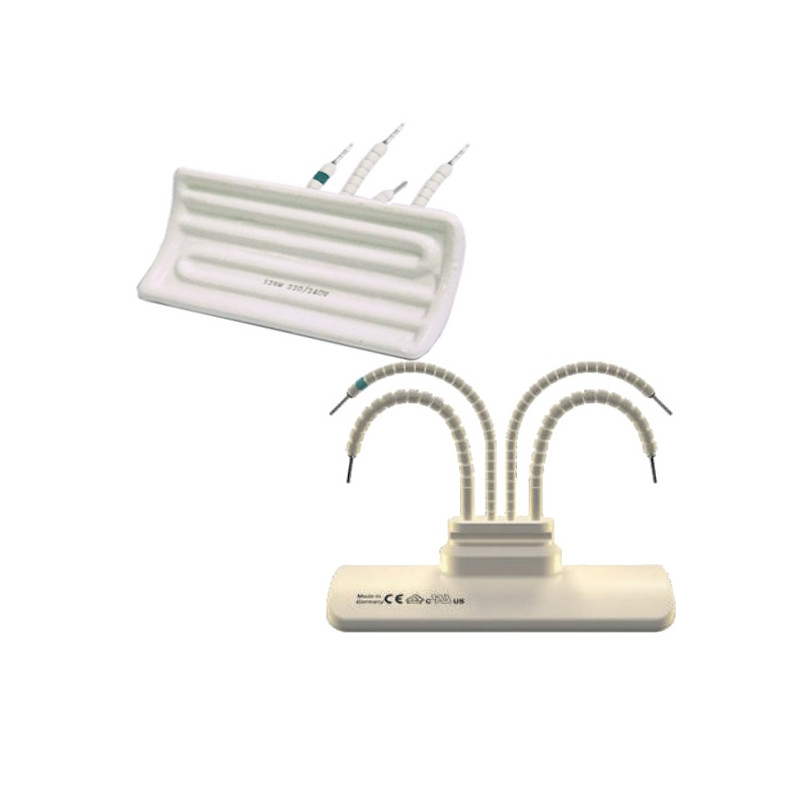T- FSR/2-325W  Irradiatori infrarossi in ceramica  Elstein T FSR 2 dim 122 X 60 curvo 325W 230V con TCK
