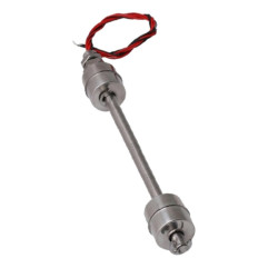 SF300D  Sensore di livello doppio segnale  in acciaio inox AISI 304  installazione verticale  H = 300 mm  M10  contatto NO 1Amp 