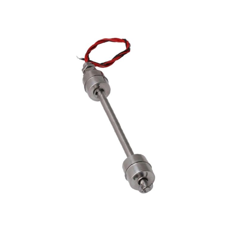 SF300D  Sensore di livello doppio segnale  in acciaio inox AISI 304  installazione verticale  H = 300 mm  M10  contatto NO 1Amp 