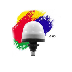 AF4F52BC5  Lampada Bicolor verde rosso luce Fissa fissaggio su fori 22 mm  connettore M12 5 poli 24VDC