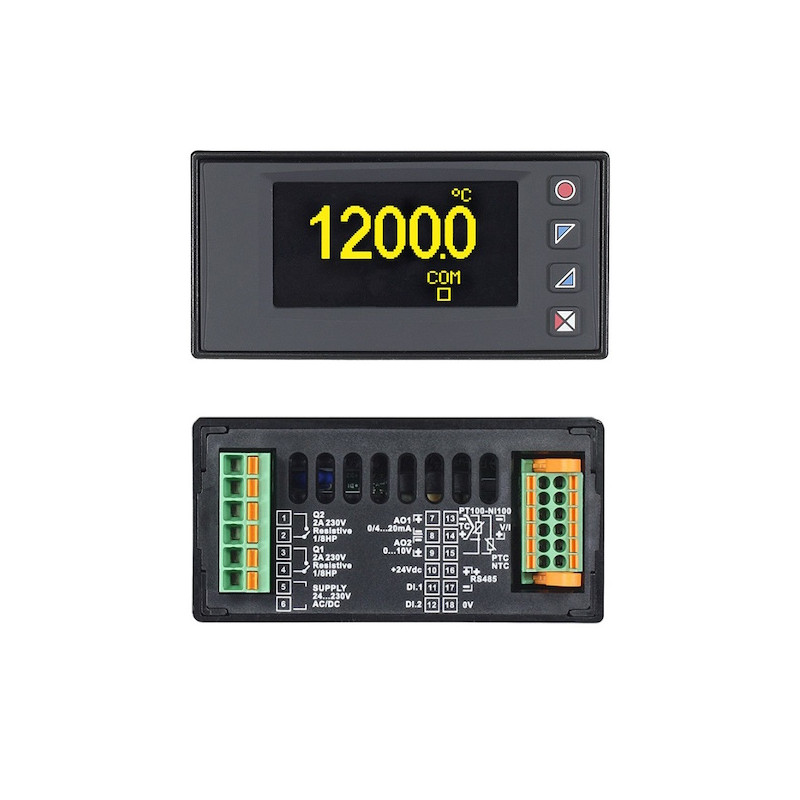 STR551-12ABC-T128R  Intercettore doppio setpoint  96x48   24  230Vac cd  50 60 Hz