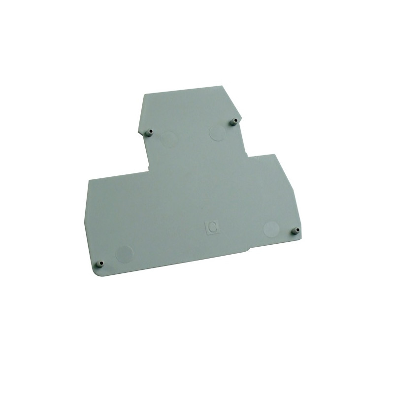 EP4GREY  Piastra terminale per ERD2.5  ERD4  GrigioScatola da 25 pcs
