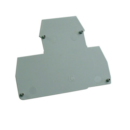 EP4GREY  Piastra terminale per ERD2.5  ERD4  GrigioScatola da 25 pcs
