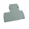 EP4GREY  Piastra terminale per ERD2.5  ERD4  GrigioScatola da 25 pcs