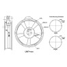 KA2206HA2   Ventilatore assiale D 222X60  alim.220 240Vac rotazione su cuscinetti   725,47 m3/h  2800rpm