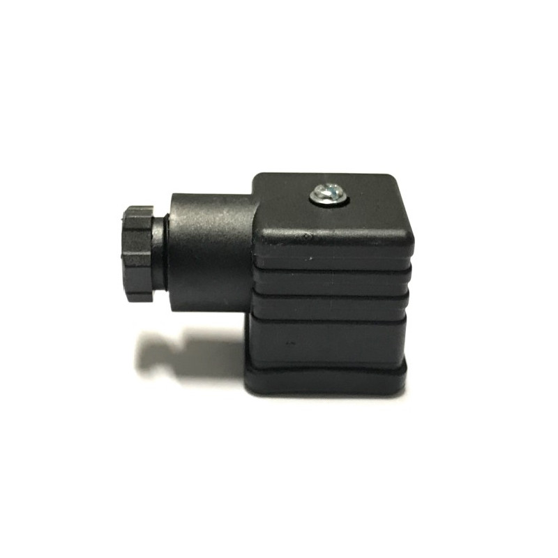C30.U  Connettore da 30 mm universale nero per solenoide 0 230 V
