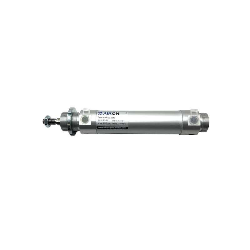 BAM.32.0080   Cilindro tondo magnetico Al 32  Corsa 80mm