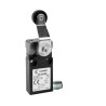 EP1G45ZM  Finecorsa A leva con rotella in nylon 18mm  1NO  1NC con uscita 90° Conn  M12