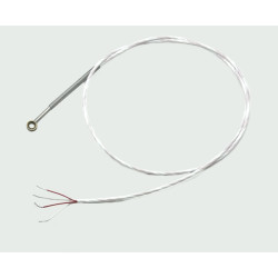 PT100  occhiello per viti M5  AISI 316  tubetto AISI 316  D 4 x 30mm  cavo  Teflon L=1000mm