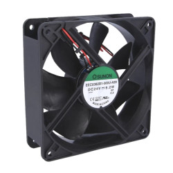  EEC0382B1-000U-A99   Ventola assiale 120X120 X 38 con cuscinetti  24VDC 234,4m3/h   3100 rpm  48dBA
