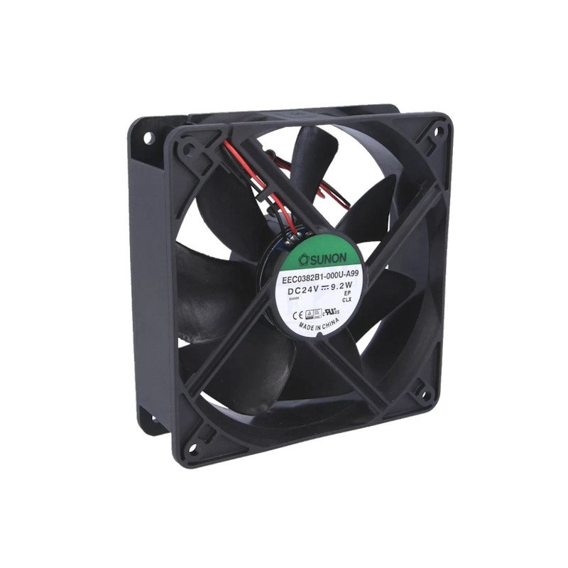  EEC0382B1-000U-A99   Ventola assiale 120X120 X 38 con cuscinetti  24VDC 234,4m3/h   3100 rpm  48dBA