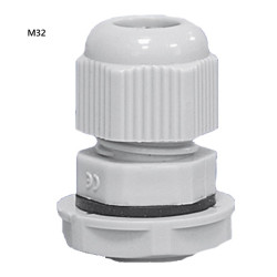 M327035   Pressacavi   controdadi M32  IP68  Grigio RAL7035