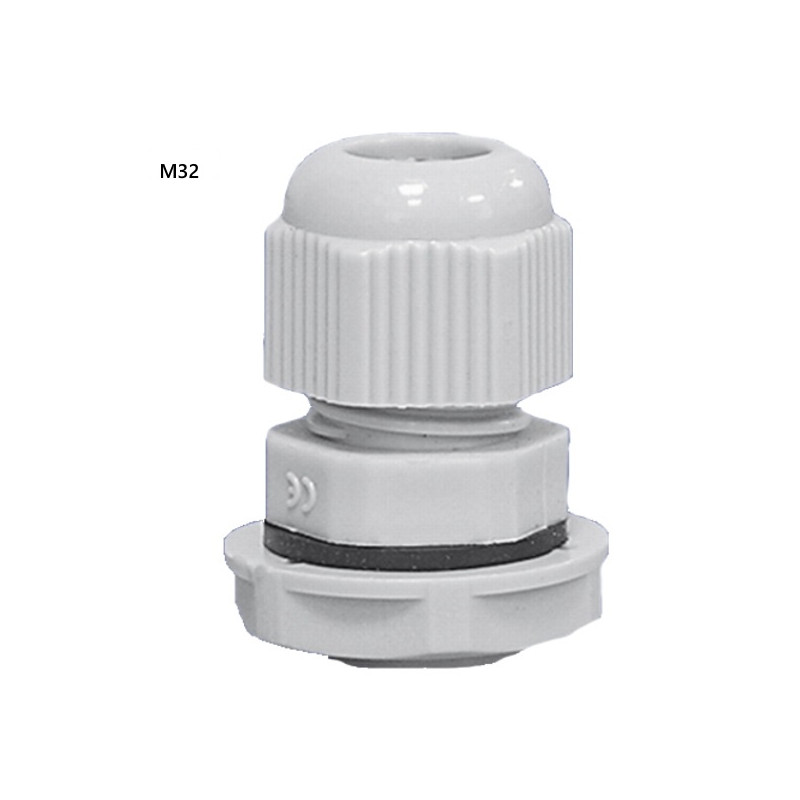 M327035   Pressacavi   controdadi M32  IP68  Grigio RAL7035