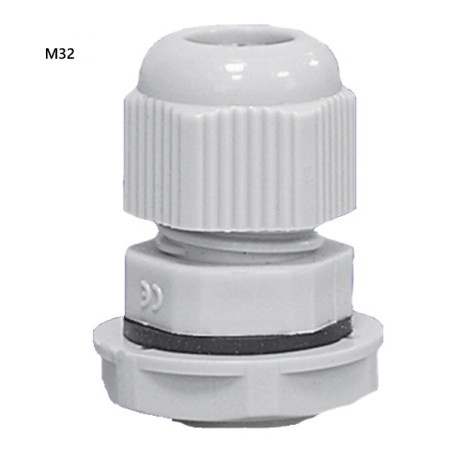 M327035   Pressacavi   controdadi M32  IP68  Grigio RAL7035